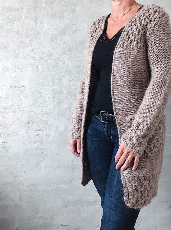 Beatrice cardigan fra Önling, No 2 + silk mohair strikkekit