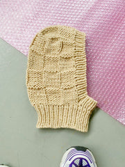 Check out Balaclava af Spektakelstrik, No 1 + Silk mohair kit Strikkekit Spektakelstrik