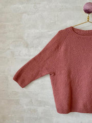 Raglandetalje på Dahlia sweater, strikkeopskrift fra Önling