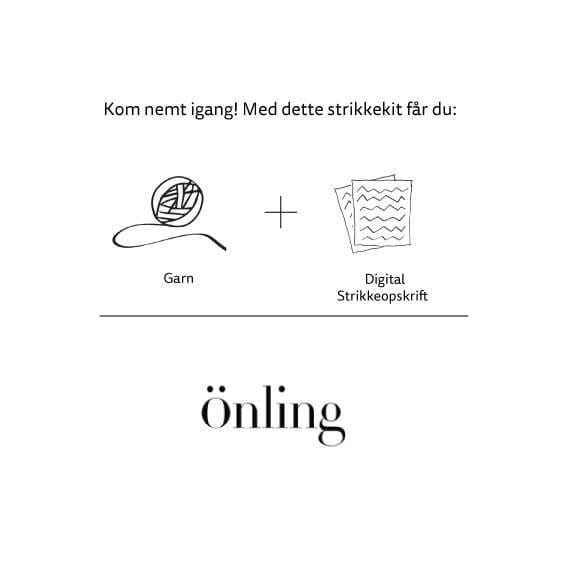 Dora sweater fra Önling, No 2 og No 10 strikkekit Strikkekit Önling - Katrine Hannibal