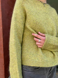 Esmeralda sweater, No 20 + Silk mohair strikkekit Strikkekit Önling | 29 Vårgrøn, Lys army (5898)