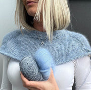 Esmeralda sweater, No 20 + Silk mohair strikkekit Strikkekit Önling - Katrine Hannibal | 101 Dueblå, Himmelblå (1234)