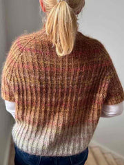 Felicity sweater multifarvet (korte ærmer) fra Önling, No 4 + silk mohair strikkekit