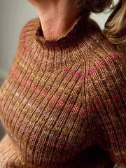 Felicity sweater multifarvet (korte ærmer) fra Önling, No 4 + silk mohair strikkekit