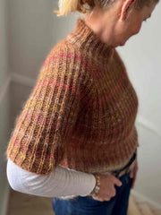 Felicity sweater multifarvet (korte ærmer) fra Önling, No 4 + silk mohair strikkekit