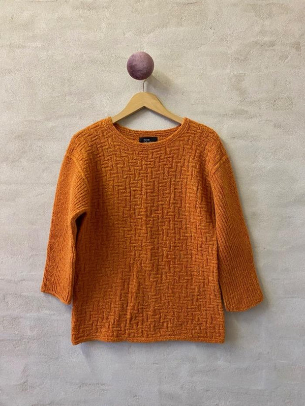 Flex sweater af Hanne Falkenberg, strikkekit | 10 Abrikos