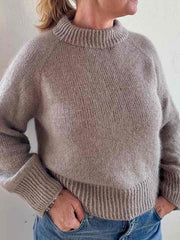 Frederikke sweater, No 4 + silk mohair strikkekit