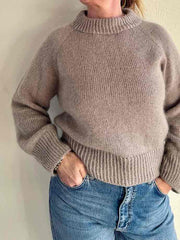 Frederikke sweater, No 4 + silk mohair strikkekit