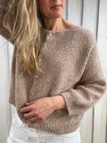 Fungus Cardigan O - neck fra Refined Knitwear, Önling no 16 + silk mohair strikkekit Strikkekit Refined Knitwear