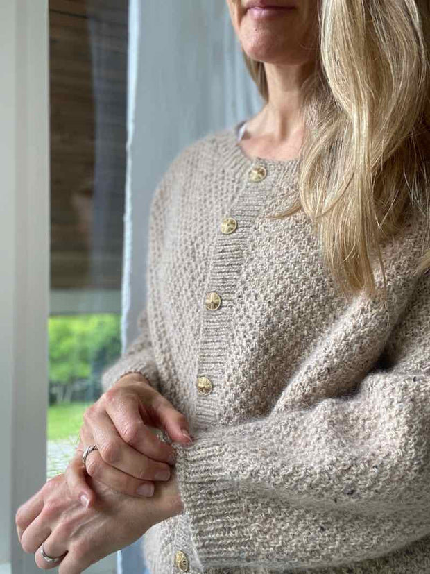 Fungus Cardigan O - neck fra Refined Knitwear, Önling no 16 + silk mohair strikkekit Strikkekit Refined Knitwear