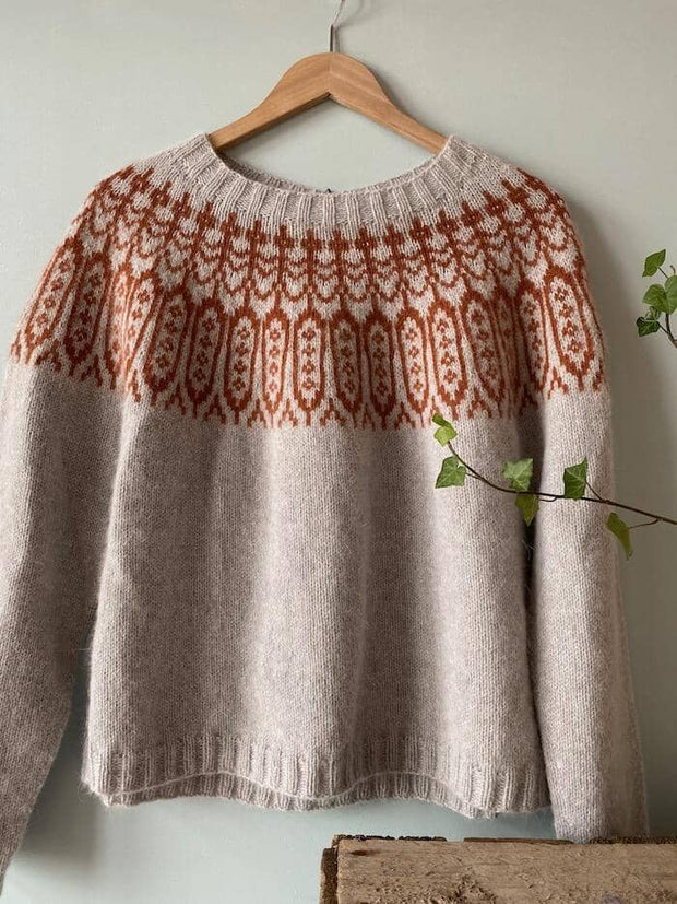 Gerdur Islandsk sweater af Önling, strikkeopskrift Strikkeopskrift Önling - Katrine Hannibal