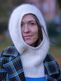 Hilly Hood balaclava af Anne Ventzel, No 2 + silk mohair strikkekit Strikkekit Anne Ventzel