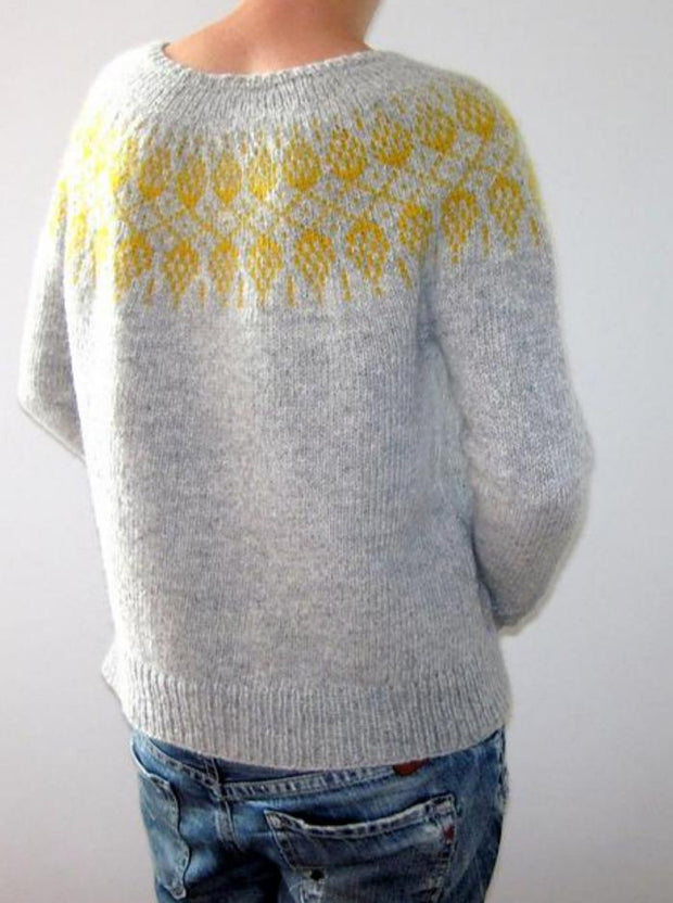 Humulus sweater af Isabell Kraemer, strikkeopskrift Strikkeopskrift Isabell Kraemer