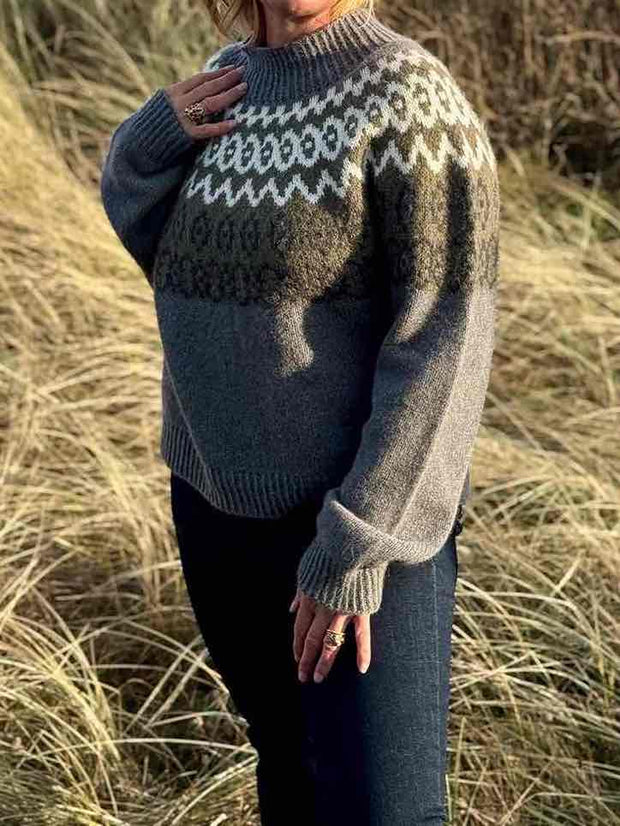 Isling islandsk sweater fra Önling, strikkeopskrift