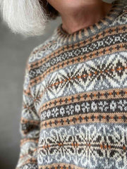 Krakær herresweater fra Ruth Sørensen, No 20 strikkekit Strikkekit Ruth Sørensen