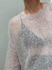 Light Loop sweater fra Other Loops, No 10 I 2 tråde strikkekit KLAR TIL GENNEMTJEK Strikkekit Other Loops