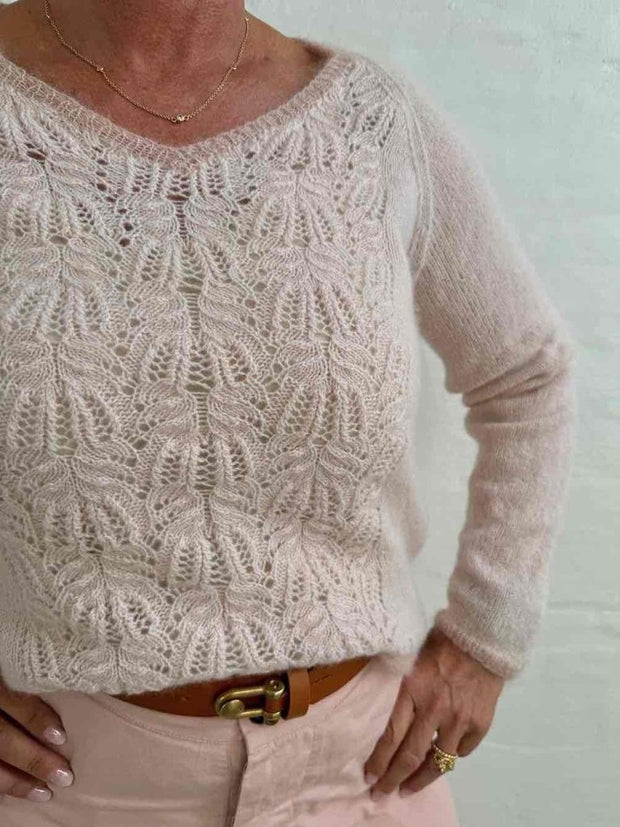 Limoncello sweater fra Önling, No 4 + silk mohair strikkekit