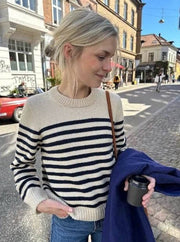 Lyon Sweater fra PetiteKnit, strikkeopskrift Strikkekit PetiteKnit