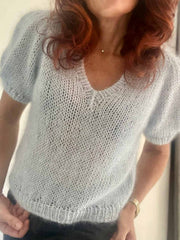 Mega Vibe Tee af Knit Your Vibe, No 21 + silk mohair garnpakke (uden opskrift) Strikkekit Knit Your Vibe