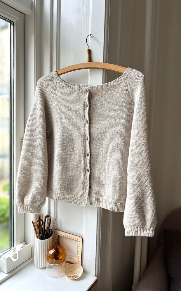 Nigrum cardigan fra Refined Knitwear, strikkeopskrift Strikkeopskrift Refined Knitwear