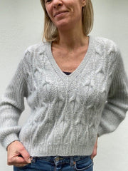 No 11 sweater fra VesterbyCrea, strikkekit i No 2 + silk mohair Strikkekit VesterbyCrea