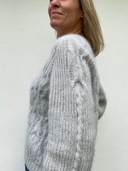 No 11 sweater fra VesterbyCrea, strikkekit i No 2 + silk mohair Strikkekit VesterbyCrea