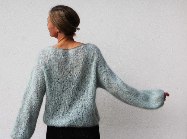 No 18 sweater af VesterbyCrea, Silk mohair strikkekit Strikkekit VesterbyCrea