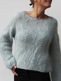 No 18 sweater af VesterbyCrea, Silk mohair strikkekit Strikkekit VesterbyCrea