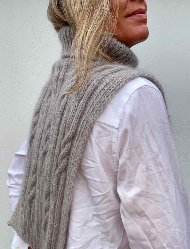 No 35 Neck Warmer fra VesterbyCrea, No 2 + silk mohair strikkekit Strikkekit VesterbyCrea