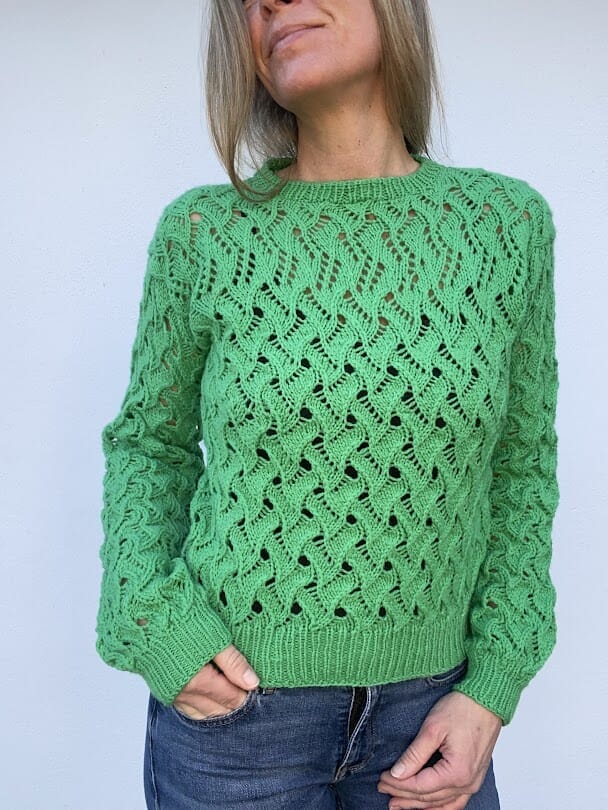 No 40 sweater fra VesterbyCrea, strikkeopskrift Strikkeopskrift VesterbyCrea