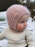 November Balaclava til barn og baby af PetiteKnit, No 1 + Silk mohair kit Strikkekit PetiteKnit