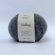 Önling No 1 - merino og angora garn Garn Lanecardate Mørkegrå (3563, grigio3)