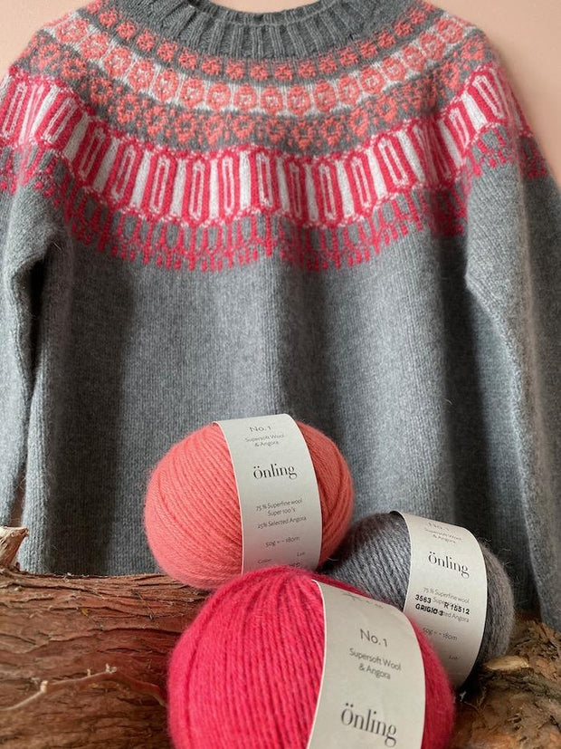 Rosir Islandsk Sweater, No 1 Kit Strikkekit Önling - Katrine Hannibal