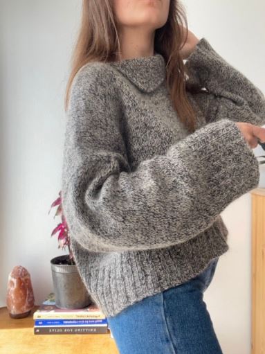 Sanne sweater af Smayling, strikkeopskrift Strikkeopskrift Smayling