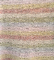 Summer in Denmark - a light, cozy sweater with narrow stripes in soft colors, made in Isager Spinni wool and Silk Mohair