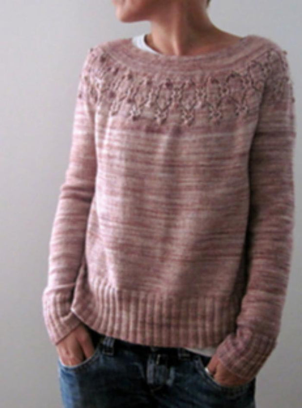 Arwen Sweater/kortærmet af Isabell Kraemer, strikkeopskrift Strikkeopskrift Isabell Kraemer 