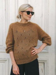 Fortune sweater fra Petiteknit, silk mohair strikkekit Strikkekit PetiteKnit 