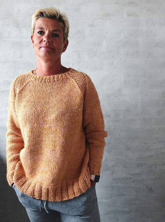 Ingeborg sweater, strikket i Önling No 1 merinould/angora og Cusi Alpaca - Önling strikkeopskrifter og garn