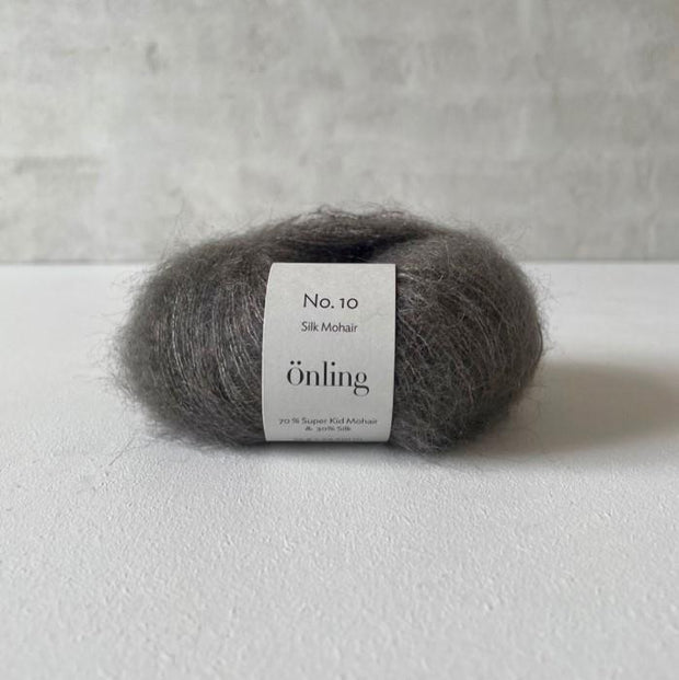 Önling No 10, Silk Mohair garn Garn Önling Elefantgrå (8030) 