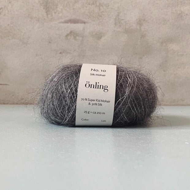 Önling No 10, Silk Mohair garn Garn Önling Lys grå (8463) 