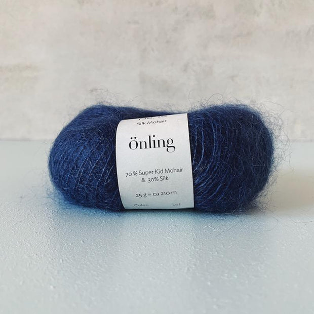 Önling No 10, Silk Mohair garn Garn Önling Marineblå (0884) 