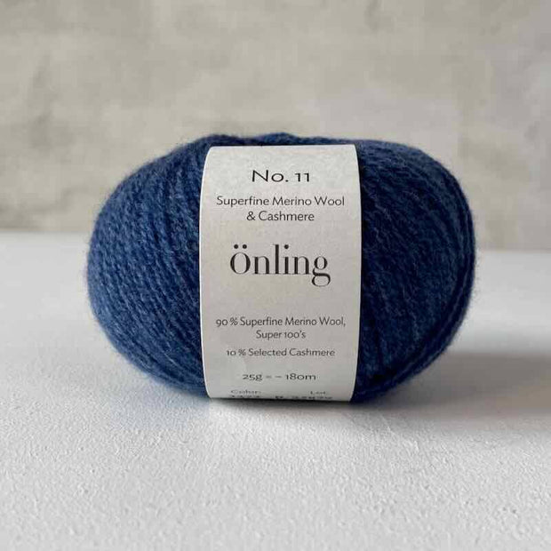 Önling No 11, merino/cashmere garn Garn Önling Garn Mørkeblå (bormida) 