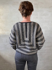 Pyramide sweater af Hanne Falkenberg, strikkekit Strikkekit Hanne Falkenberg 